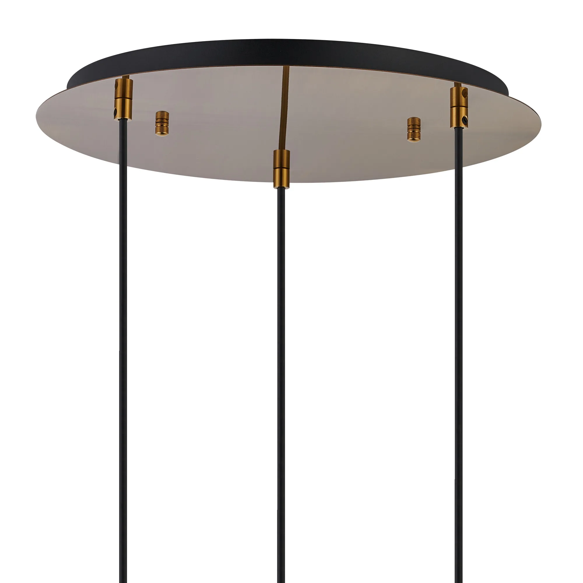 Lori 40cm Round Pendant, 3 Light Adjustable E27, Antique Gold/Smoke Open Mouth Round Globe Shades DK1181  Deco Lori Antique Gold